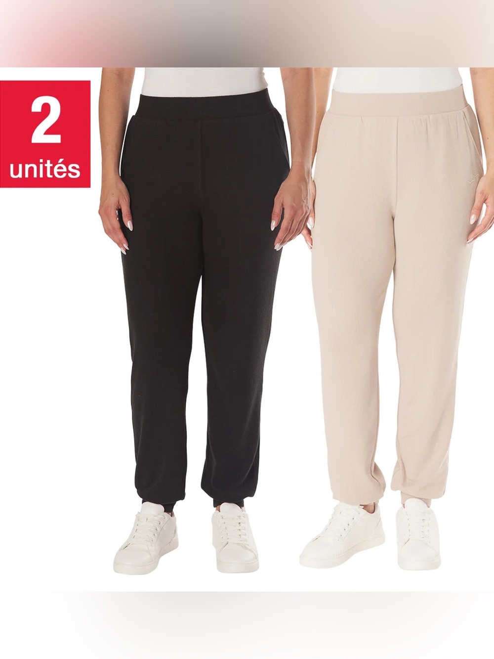 Lazypants - 2 Packs Women's High Waist Joggers